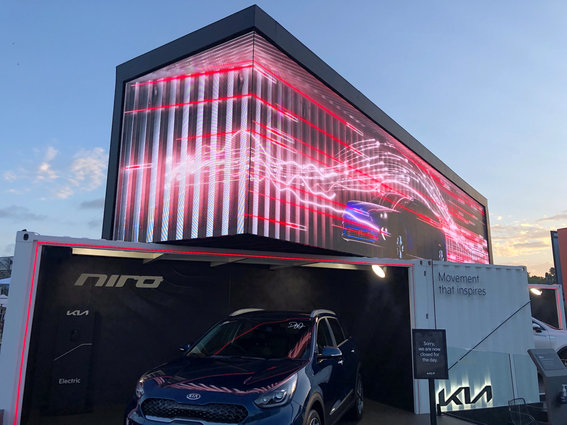 LED screen brand activation at corporate product launch, Melbourne