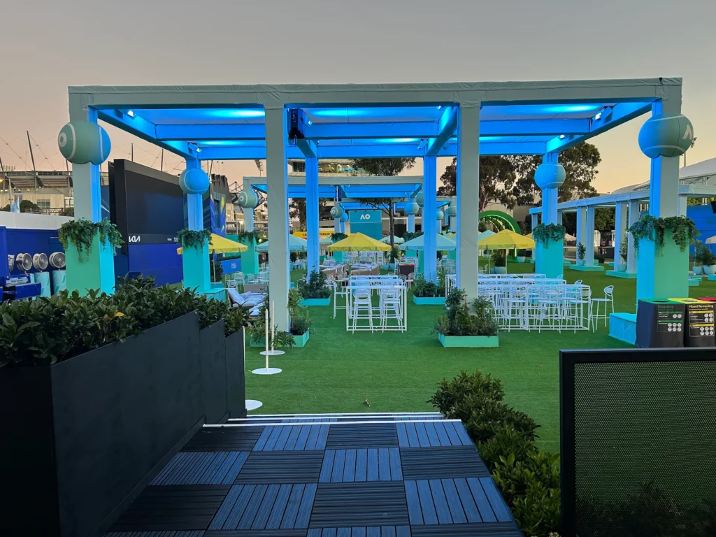 Corporate Marquee activation lighting