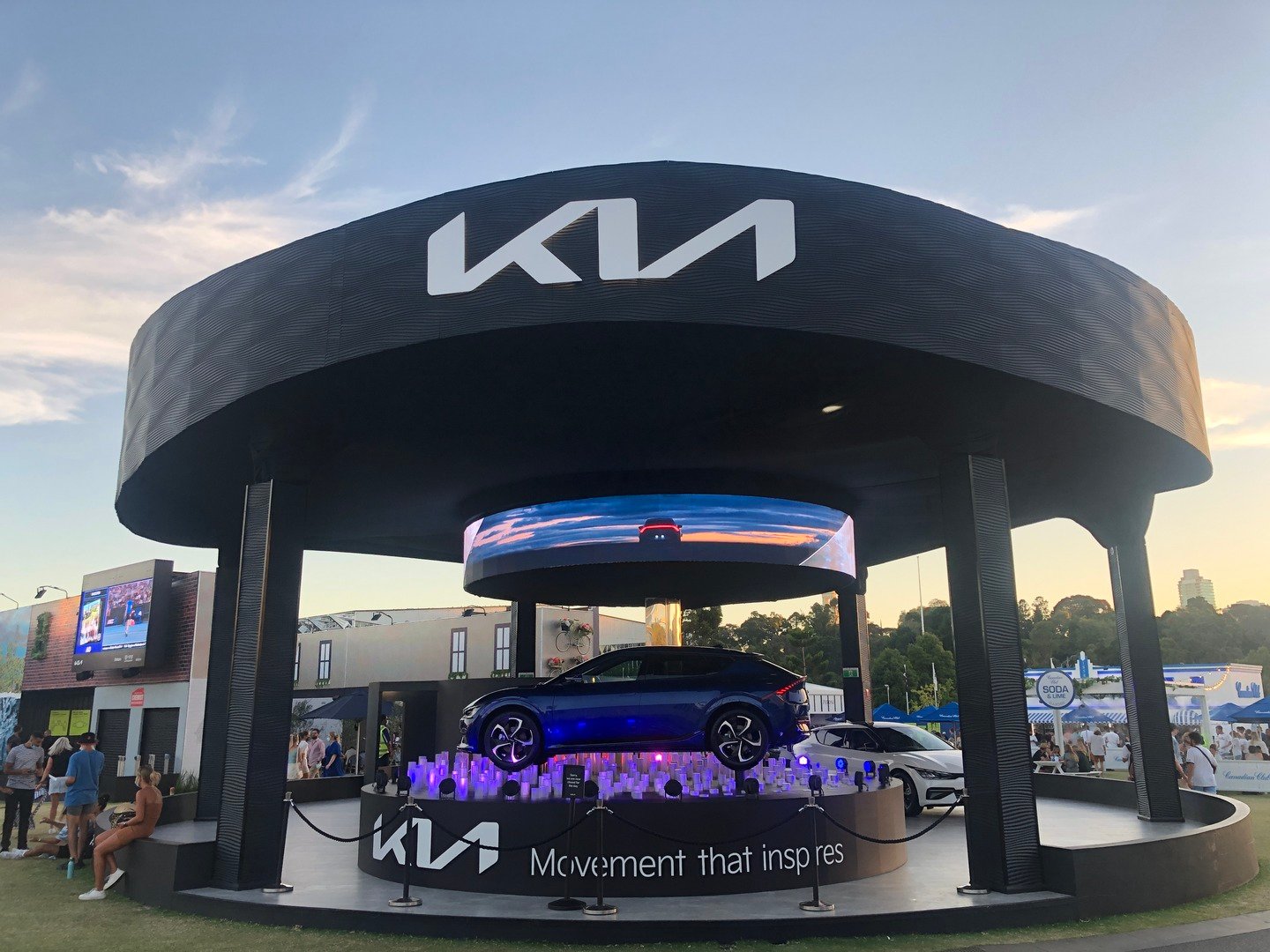 Eurotruss branding build for a corporate sponsor at the Australian Open